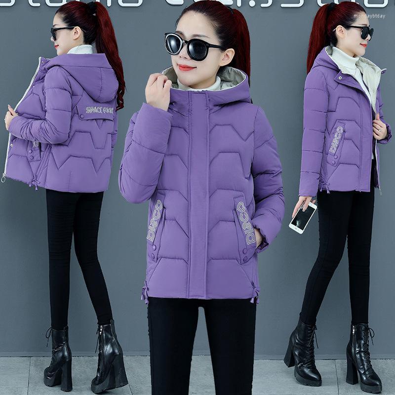 

Women's Trench Coats Drop Women's Short Loose Padded Bread Jacket Winter Down, Blue