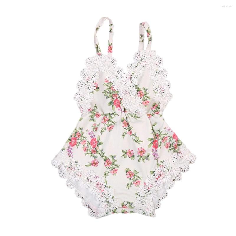

Girl Dresses Born Toddler Baby Girls Rompers Lace Floral Overall Outfits Sunsuit Clothes Romper, Picture shown