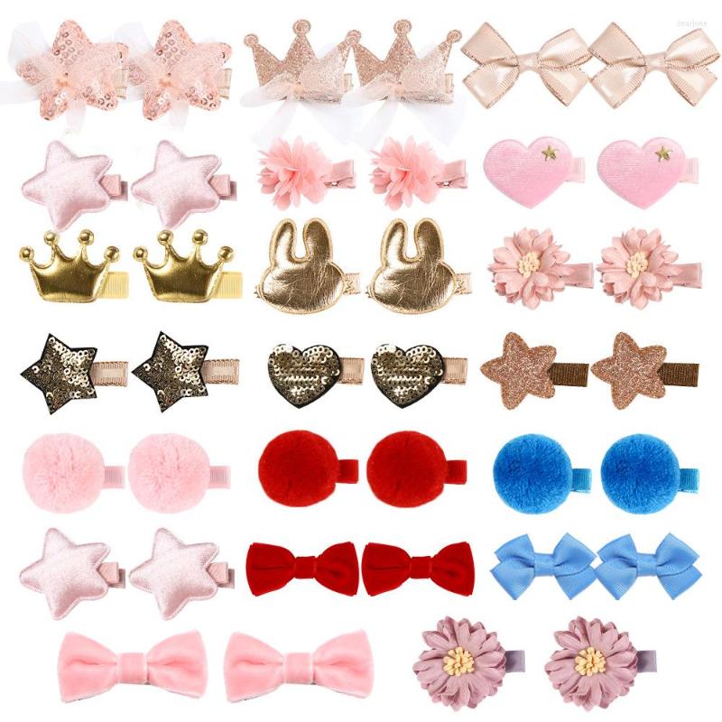 

Hair Accessories 1pc Crown Star Heart Style Clip For Girls Cartoon Hairgrips Barrettes Children Baby Clips, Random