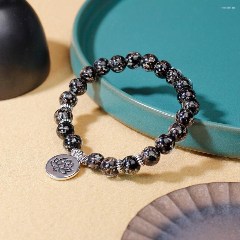 

Strand Yoga Bracelet Luminous Arrivals With Pendant Lotus Ohm Buddha Jewelry Gifts Dropshippin