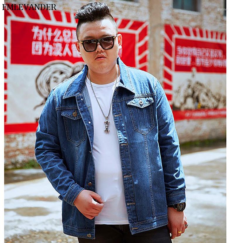 

Men's Jackets Trend In 2022 Fashion Men Denim Blue Color Plus Size 8XL Fashionable Jean, Gj7023