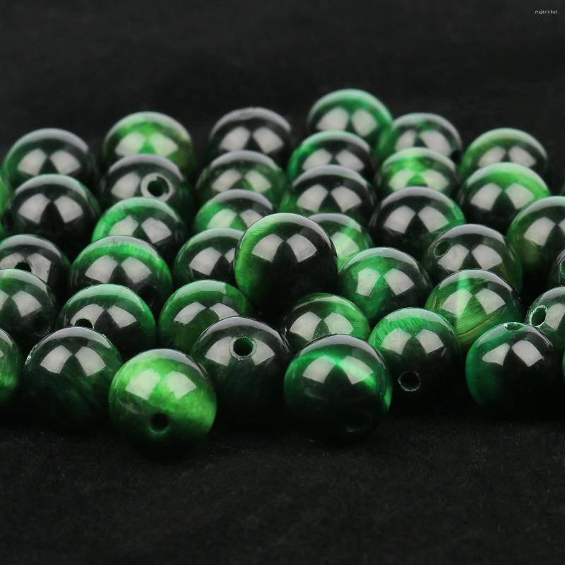 

Beads Natural Stone Green Tiger Eye Round Loose Spacer For Jewelry Making Handmade DIY Bracelet Necklace 4/6/8/10/12mm