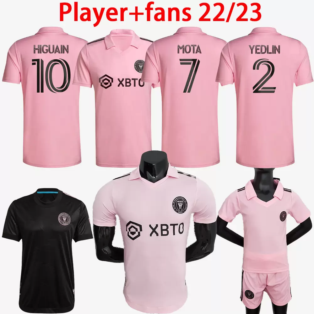 

Player and fans version 2022 2023 MLS INTER MIAMI socer jerseys boys sets MOTA YEDLIN HOME pink 22 23 BECKHAM HIGUAIN MATUIDI CF Pizarro football shirts top kids kit, 2022 home player version