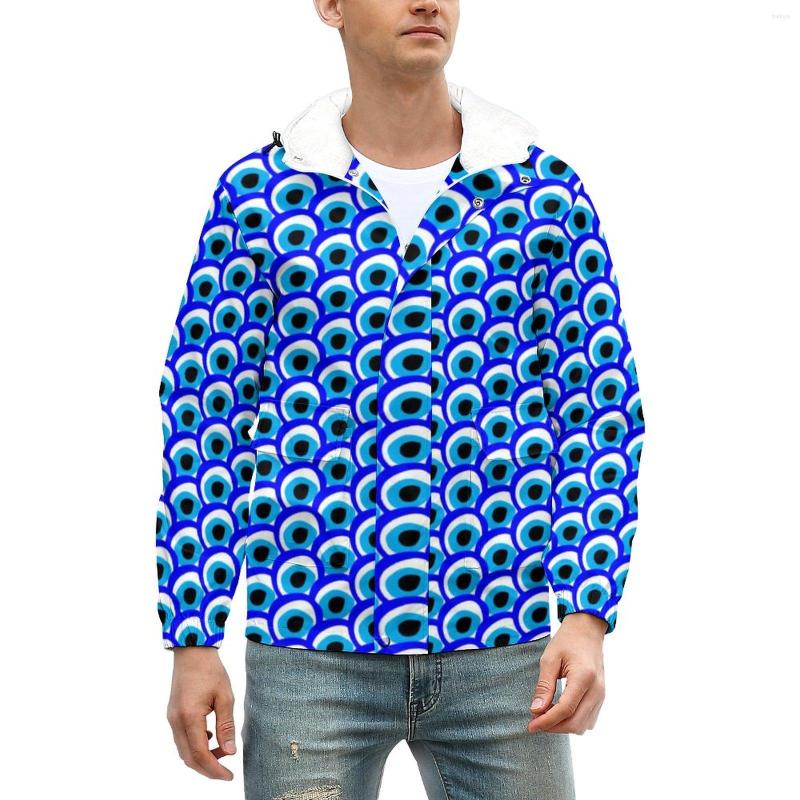 

Men' Jackets Evil Eye Talisman Thick Amulet Greek Charm Winter Coats Streetwear Casual Jacket Graphic Outdoor Oversized Windbreakers, Style-3