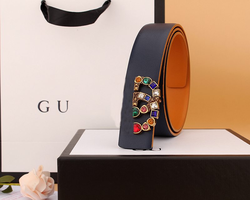 

Fashion boutique women's belt men's belt Fine grain color double-sided use, Customize