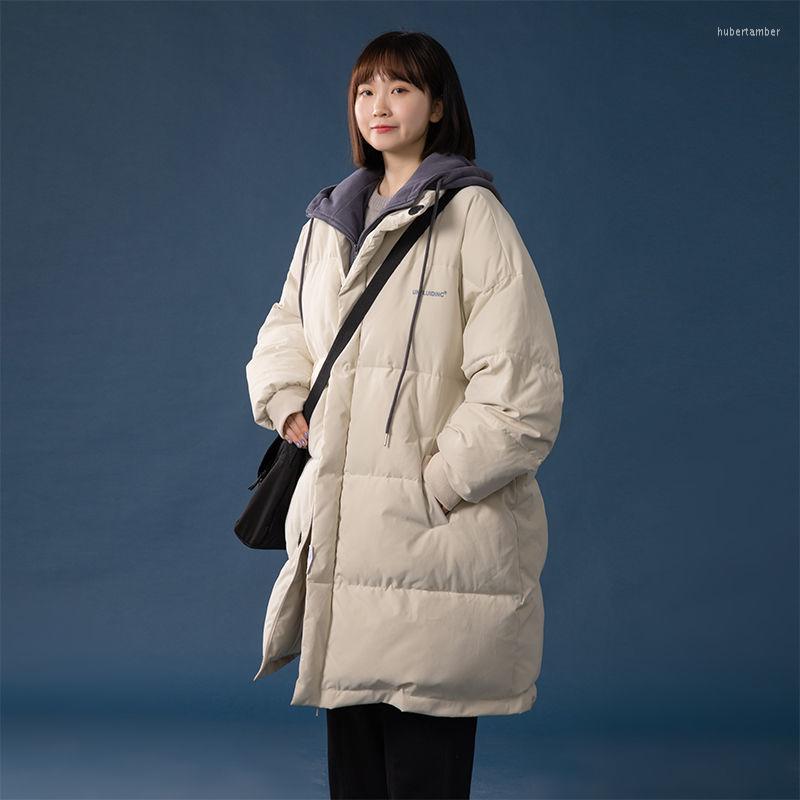 

Women' Down 2022 Autumn And Winter Coat With A Hood Casual Wear Quality Fashion Parka Brand Clothing, Black