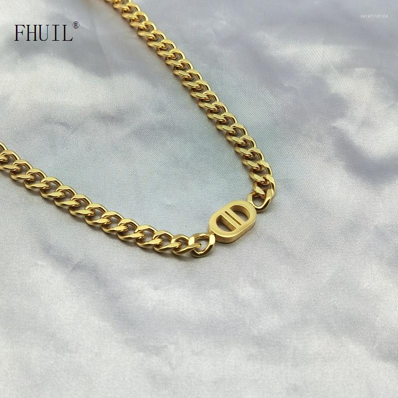 

Choker Hiphop Rock Clavicle Chain Stainless Steel Necklace For Women Men Necklaces Fashion Jewelry On The Neck Party Accessori