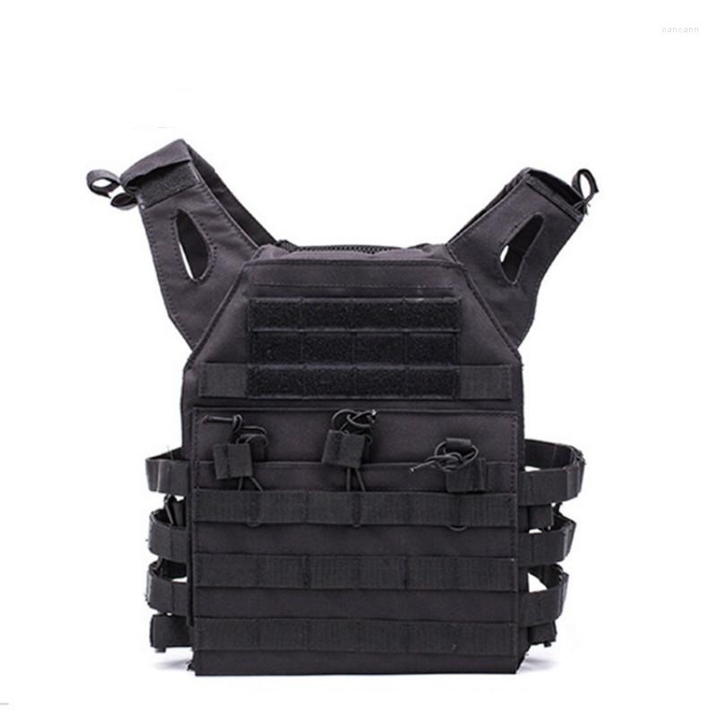 

Hunting Jackets FX 600D Tactical Vest Military Molle Plate Carrier Magazine Paintball CS Outdoor Protective Lightweight, Black