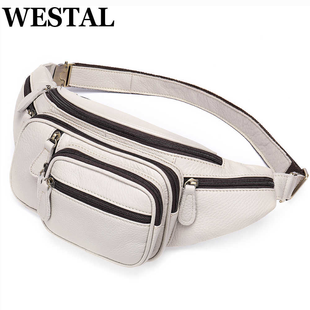 

WESTAL Genuine Leather Men's Waist Bag Croco Designer Belt Men Hip s Money Man Pouch Shoulder 221101, 8336-brown-croco