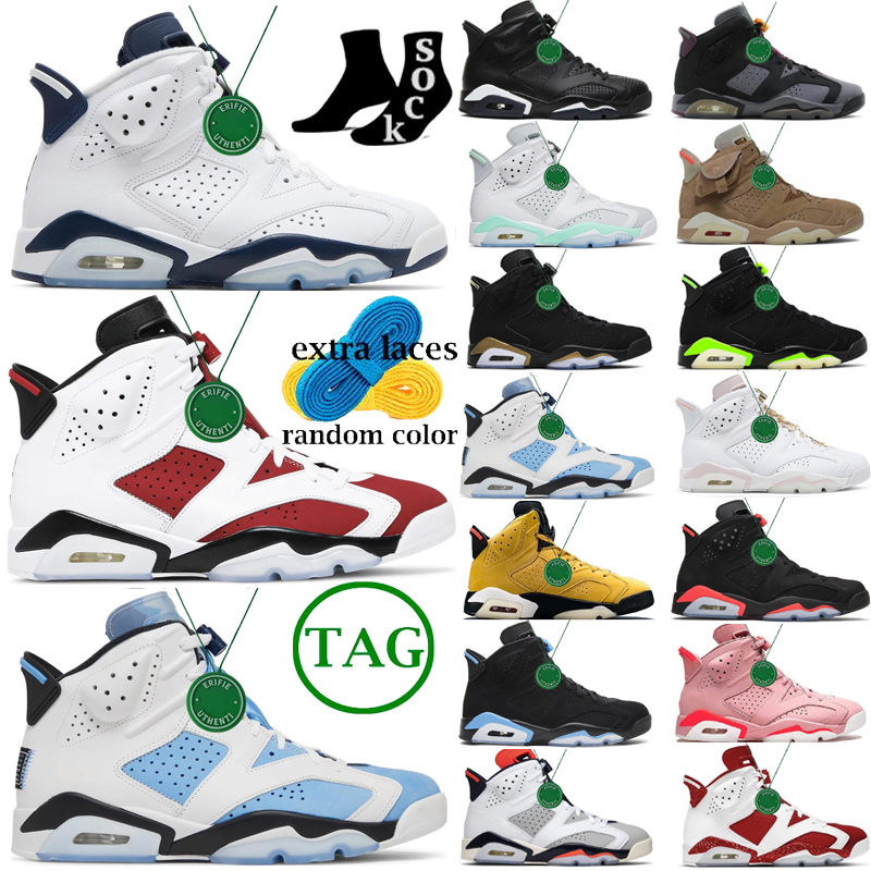 

2023 6 Basketball Shoes jordens 6s Georgetown Midnight Navy sneakers Men Retro cool grey UNC Home Carmine Electric Gree air shoe jorda, Color # 19