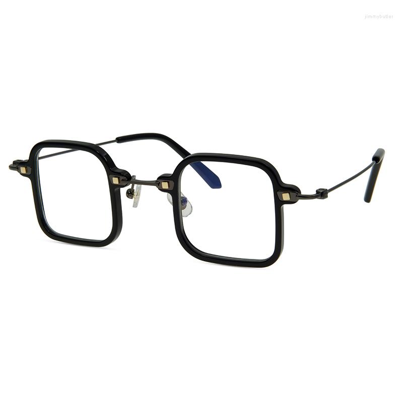 

Sunglasses Frames Unisex Fashion Acetate Square Spectacle Frame TR90 Temple Leg Optical Spectacles Glasses
