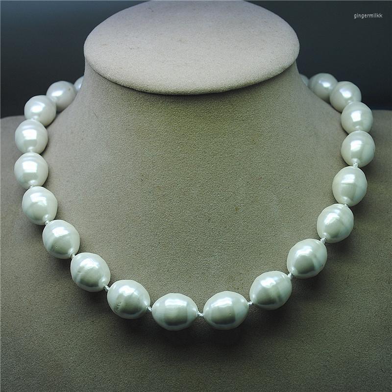 

Choker 1PCS Women Necklaces Mother Of Pearl Material Shell Strings 44CM Length White Color And Grey For Party Wearring
