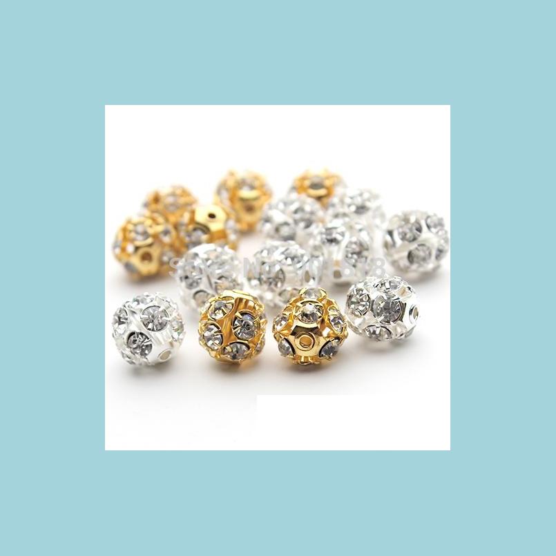 

Other 30Pcs/Lot 6Mm/8Mm/10Mm Gold/Sier Round Pave Disco Ball Beads Rhine Stone Crystal Spacer For Diy Jewelry Drop Delivery 2022 Fin Dhwia