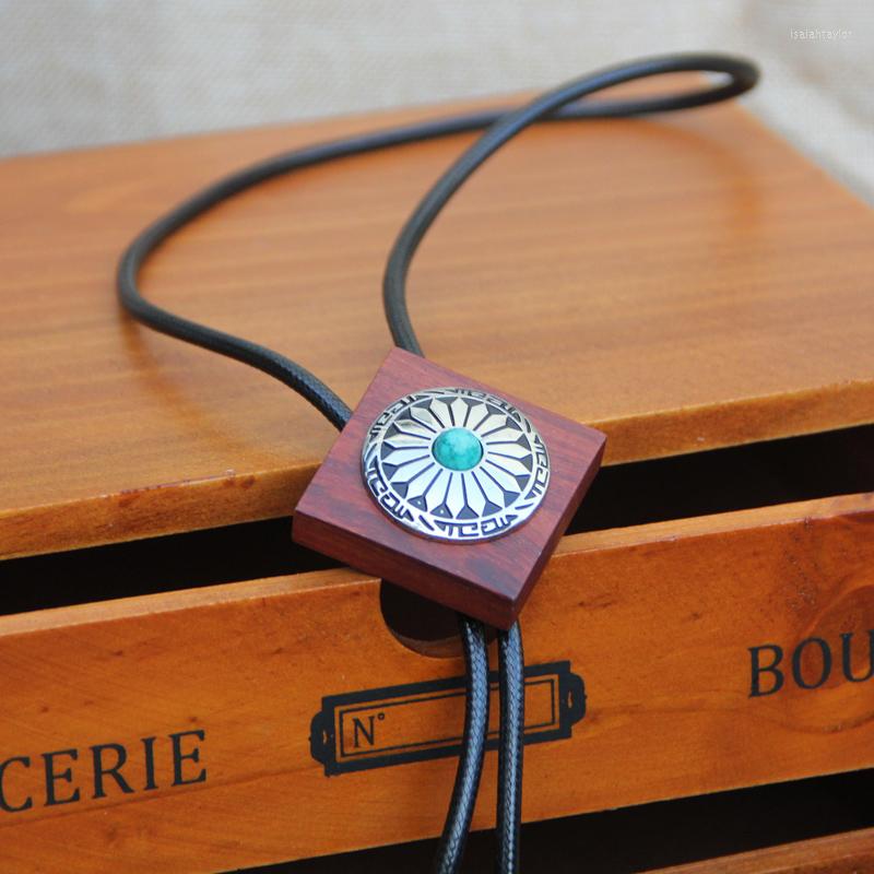 

Bow Ties Original Designer Bolotie Wooden Alloy Bolo Tie For Men Personality Neck Fashion Accessory