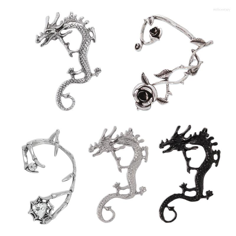 

Backs Earrings Punk Temptation Metal Clip Wrap Earring Adjustable Crawler Women Non Pierced Jewelry 55KA