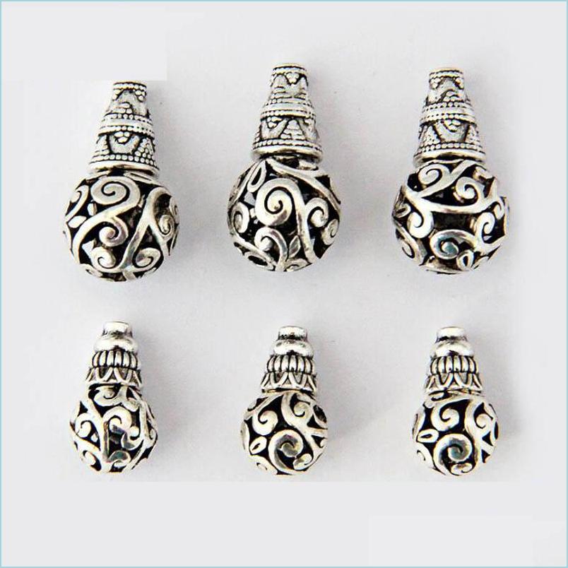 

Other 10Pcs Nepal Tibetan Sliver Tee Pagoda 3 Hole Beads Buddha Head Spacer End Fit Handmade Diy Jewelry Findings Accessories Drop D Dhihg