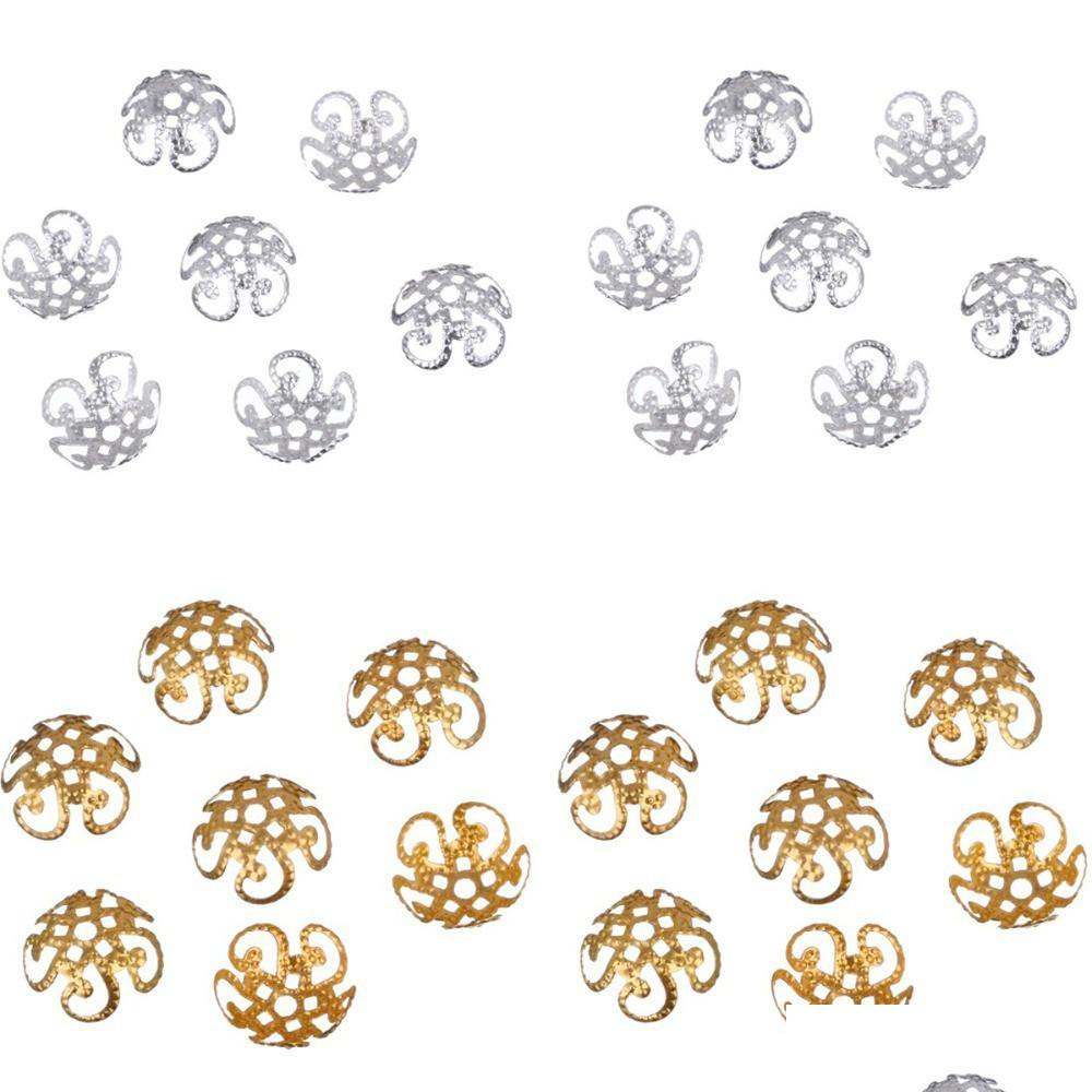 

Other 100 Pcs/200 Pcs/Lot High Quality Pesca Diy Hollow Flower Metal Charms Bead Caps For Jewelry Making 10M Drop Delivery 2022 Find Dhszu