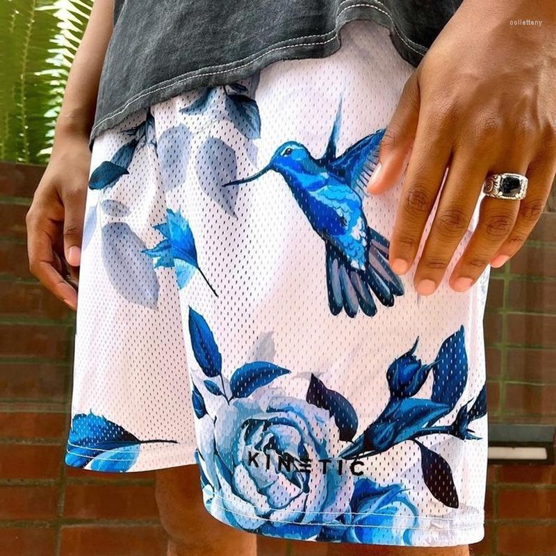 

Men's Shorts Men's Summer Casual Sports Quarter Pants Mesh Digital Printing Breathable Loose, I1