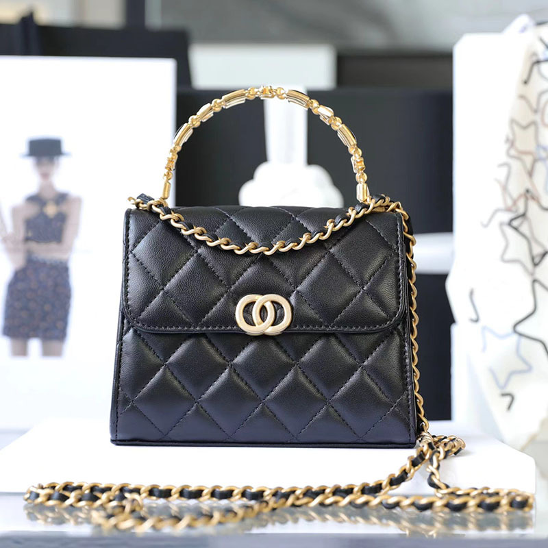 

2022 Fashion Designer Channel mini Bag 9A Quality Black White Genuine Leather Caviar Woman Crossbody shoulder Purse Classic Flap Gold Silver Lady Handbag Wallet, Other style contact us