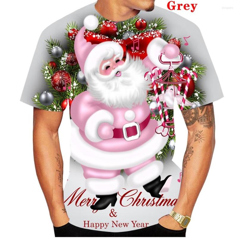 

Men's T Shirts Casual Merry Christmas Shirt Men Women 3d Printed T-Shirts Summer Short Sleeve Cool Fashion Tshirt Tops Tee Gift Camiseta, Black