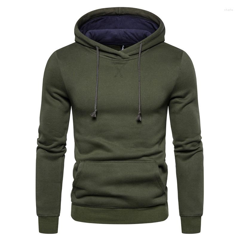 

Men's Hoodies 2022 Spring Autumn Men's Wear Solid Color Pullover Hoodie T7877-416, Black