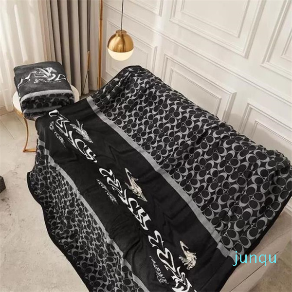 

Designer Blanket 150X200cm Classic Color Air Fashion Conditioning Car Travel Bath Towel Soft Winter Coral Fleece Shawl Throw Blankets No 01