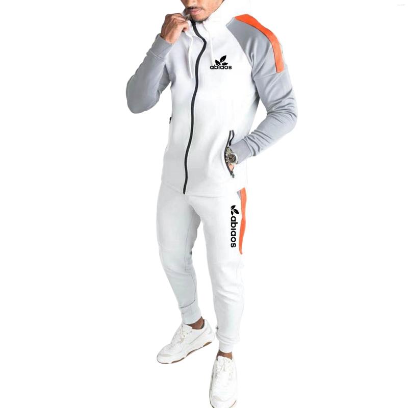 

Men's Tracksuits 2022 Autumn And Winter Men's Jogging Solid Color Sportswear Trousers Suit Zipper Hoodie Fleece Warmth Fashion Casual