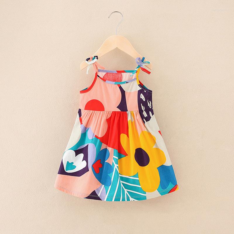 

Girl Dresses Born Baby Dress Summer Floral Print Princess Toddler Infant Fashion Suspenders