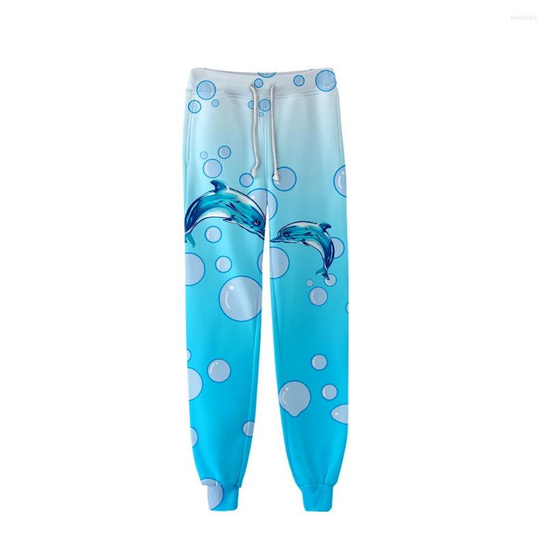 

Men's Pants Dolphin Sweatpants Women Fitness Joggers Spring High Street Trousers 2022 3D Print Sweatpant
