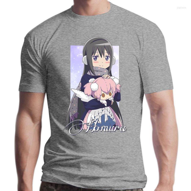 

Men's T Shirts Printed Funny 2022 Camiseta Akemi Homura Puella Magi Madoka Magica Men's T-Shirt Cotton Women, Black