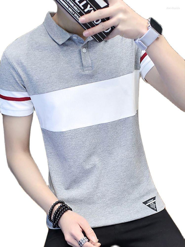 

Men's T Shirts The Korean Style Men's Cotton Top Short Sleeve 2022 T-shirt Long Summer, Beige