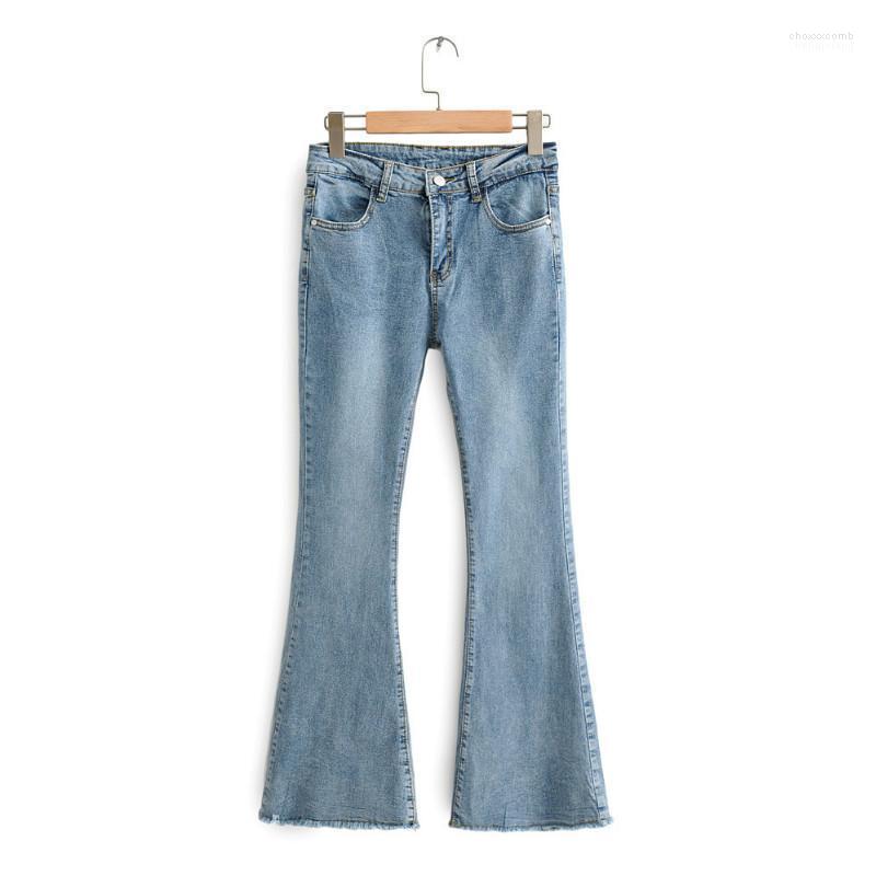 

Women' Jeans Women' Hole Bell Bottoms Pant Flare Denim Trousers Wide Leg Party Women Skinny Pants Casual, Blue