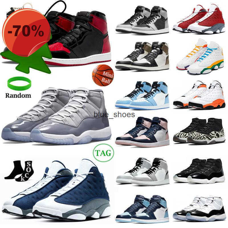 

OG Jumpman 1s Basketball Shoes 1 Bred Patent Bordeaux 11 11s Cool Grey Animal Instinct Dark Mocha 13s Red Flint Black Cat Men Women Sneaker N, 40 36-46