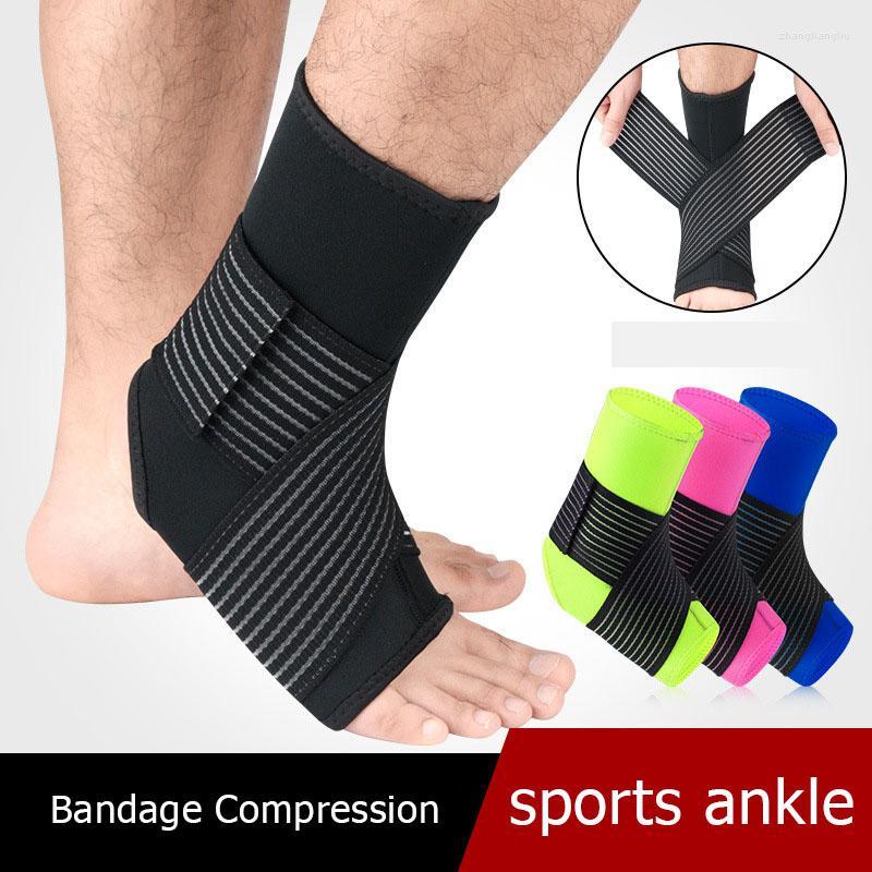 

Ankle Support 1Pc Bandage Compression Outdoor Basketball Football Mountaineering Sports Brace Strap Sleeves 2022, Black