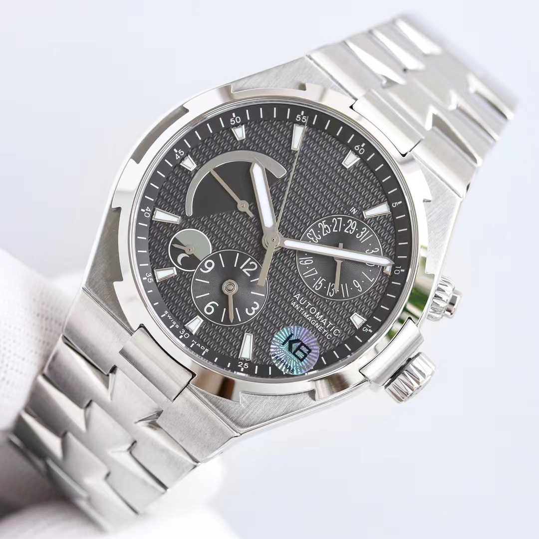 

47450 Rose Gold Mens Watch TWA Factory Black / Blue Dial Swiss 1222-SC Automatic 28800vph Sapphire Crystal Luxury Watches Water Resistance 30M c2, Picture color