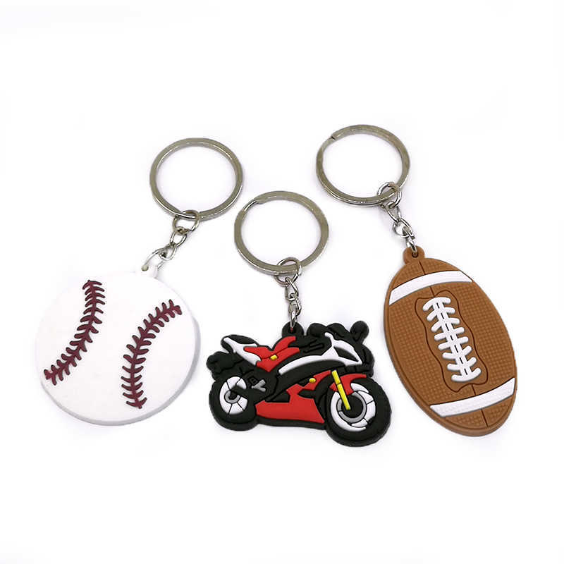 

Fashion keychainsKeychains Lanyards 1pcs Pvc chain Ring Anime Holder Kid Toy Chain Jewelry