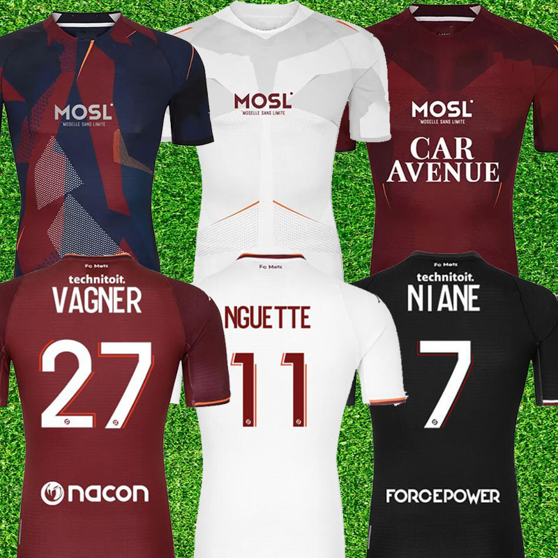 

maillot de foot 22 23 METZ SOCCER JERSEYS FC 2022 2023 RED BLUE BOULAYA DIALLO CENTONZE BRONN VAGNER AWAY THIRD HOME FOOTBALL