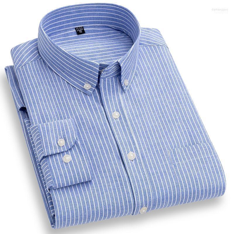 

Men's Casual Shirts Men's Stylish Oxford Striped Shirt Fashion Regular Fit Button-down Collar Classic High Quality Soft, 0320d876