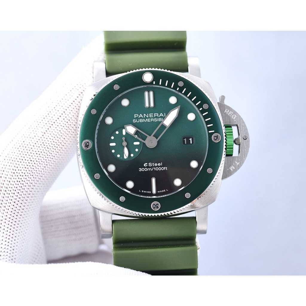 

Luxury Watches For Mens Mechanical watch Paneraiss Swiss Automatic Movement Sapphire Mirror 47mm Imported Rubber Watchband Brand Italy Sport Wristwatches LEGL, Khaki