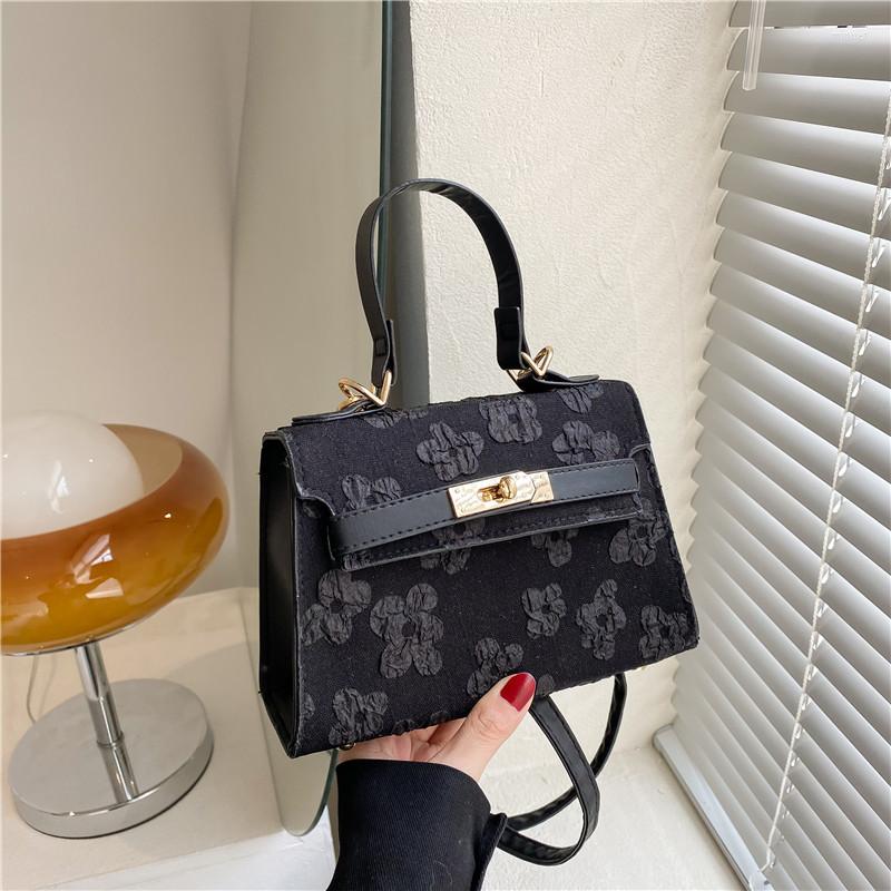 

Evening Bags Spring Bag Women's Stylish Good Texture Shoulder Solid Color Casual Crossbody Small Square, Black