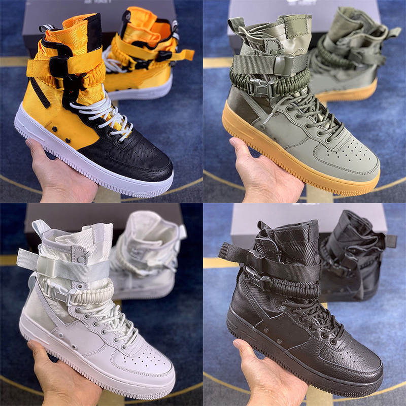 

2022 Trendy Running Shoes Sports Sneakers Mens Trainers Special Field Forces Platform High Triple Black White Green Yellow Outdoor, A4 40-45