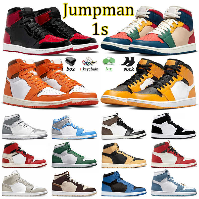 

Jorden1s J1 Basketballs Shoes High Og Heirloom Jumpman 1 Offs White Yellow Toe 1s Sneakers Women Men Trainers Multi Color Denim Sports Jorda, A5 grey camo 36-46