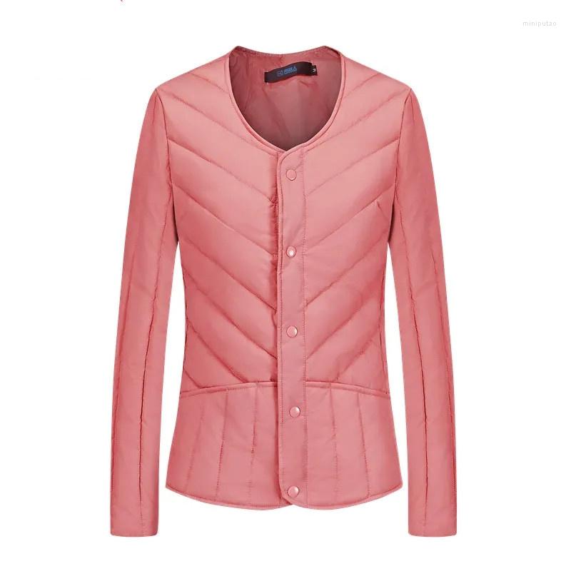

Women' Trench Coats Winter 2022 Short Down Cotton Jacket Women Liner White Duck Thin Slim Middle-aged Elderly A492, Blue