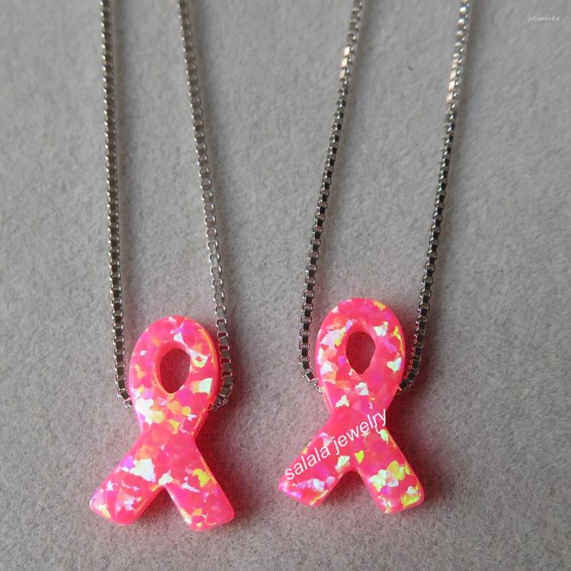 

Pendant Necklaces 20pcs /lot 925 Sterling Silver Ribbon Opal Necklace10x15mm Fire Necklace Red For Gift