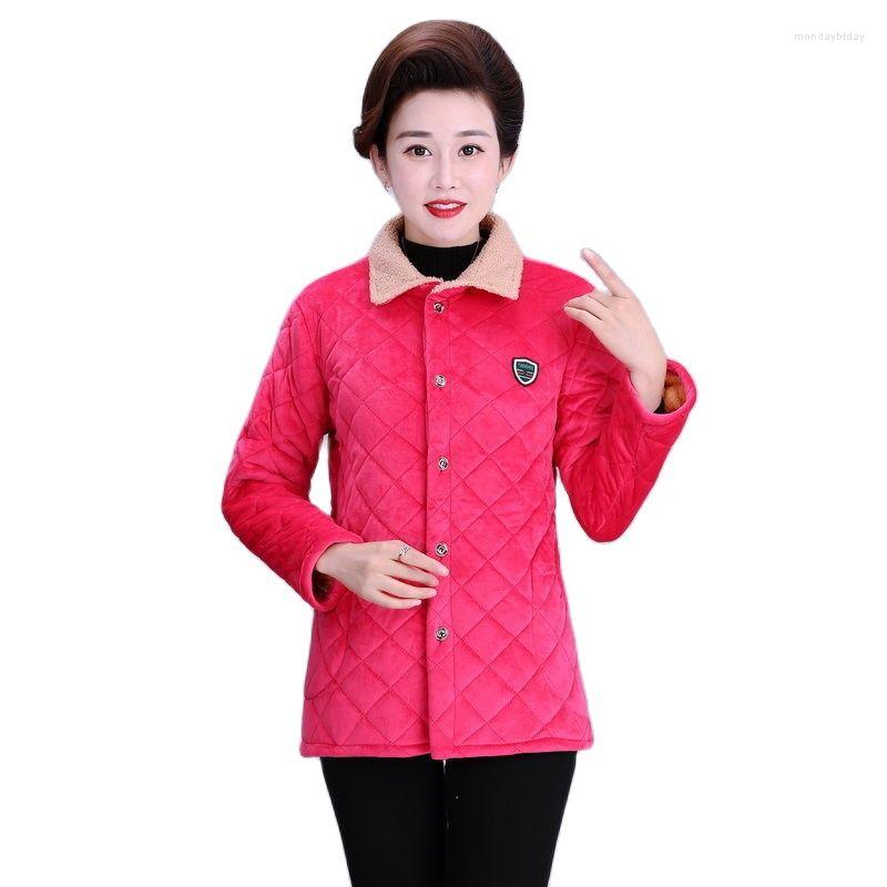 

Women's Trench Coats Thicken Add Velvet Short Women Cotton-Padded Jacket Winter Style Cotton Home Clothes Slim External Wear Keep Warm, Blue