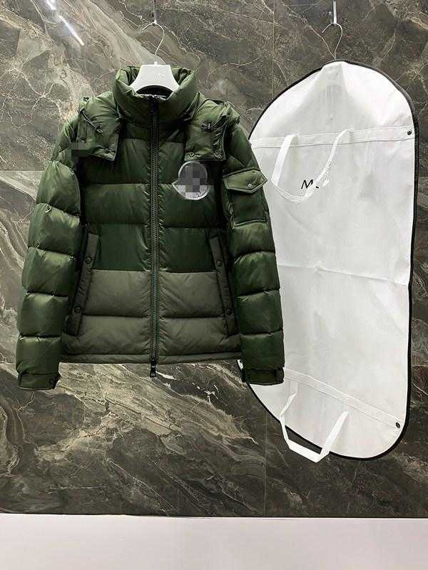 

Down Winter Jacket Warm Parka Men's Classic Jacketrandomtext, Green