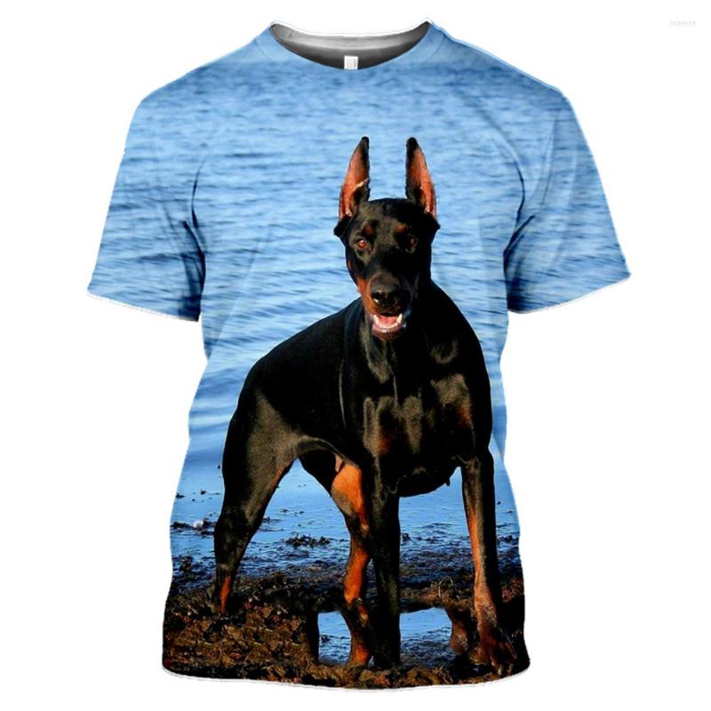 

Men's T Shirts Men And Women Cute Animal Doberman 3d Printing T-shirt Casual Fashion Street Cool Short-sleeved Sports Lightweight Breathab, 3319