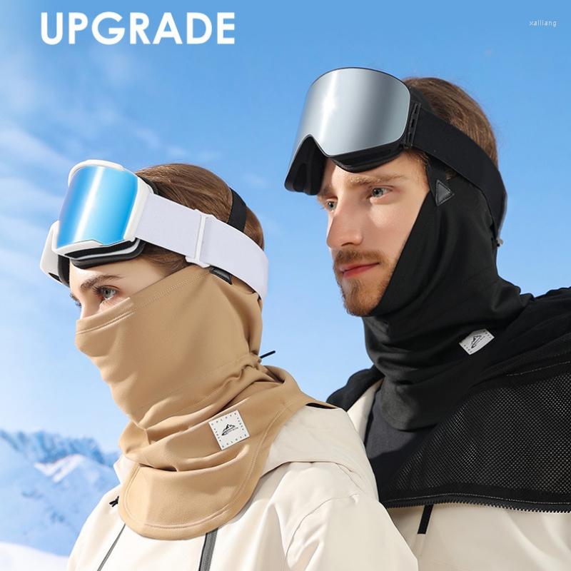 

Berets Multi-Use Winter Ski Earmuffs With Scarf For Men Women 2In1 Outdoor Riding Windproof Cationic Warm Bib Fixed Headband