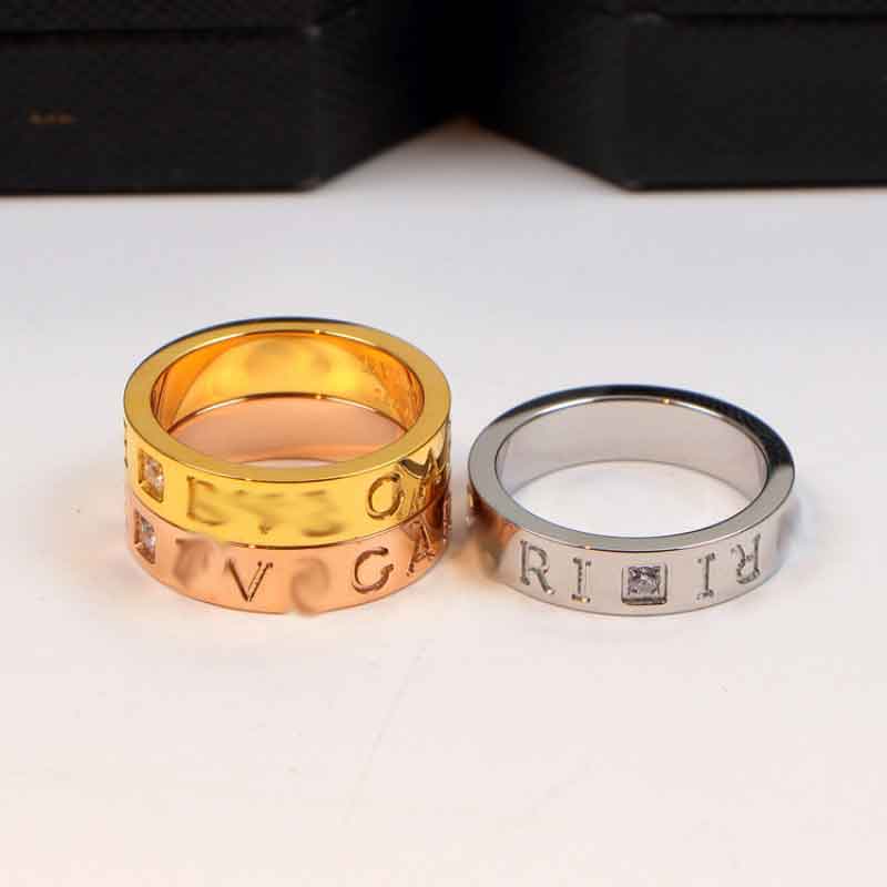 

5 years shop Factory Wholesale Stereoscopic B Letter Single Diamond Rings Couple Gifts Do Not Fading Hypoallergenic come with dust bag