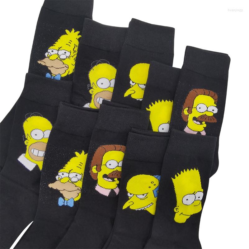 

Men's Socks 10 Pairs/Pack Funny Men Woman Cotton Unisex Novelty Cartoon Character Streetwear Fashion Skateboard Crew Casual Crazy Sock, 10 pairs of packages